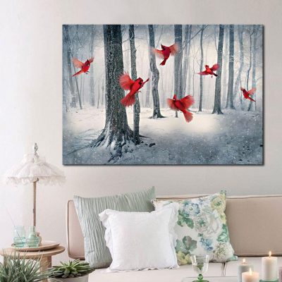 Cardinal Bird Canvas Wall Art