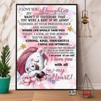 Daughter Wall Art Canvas
