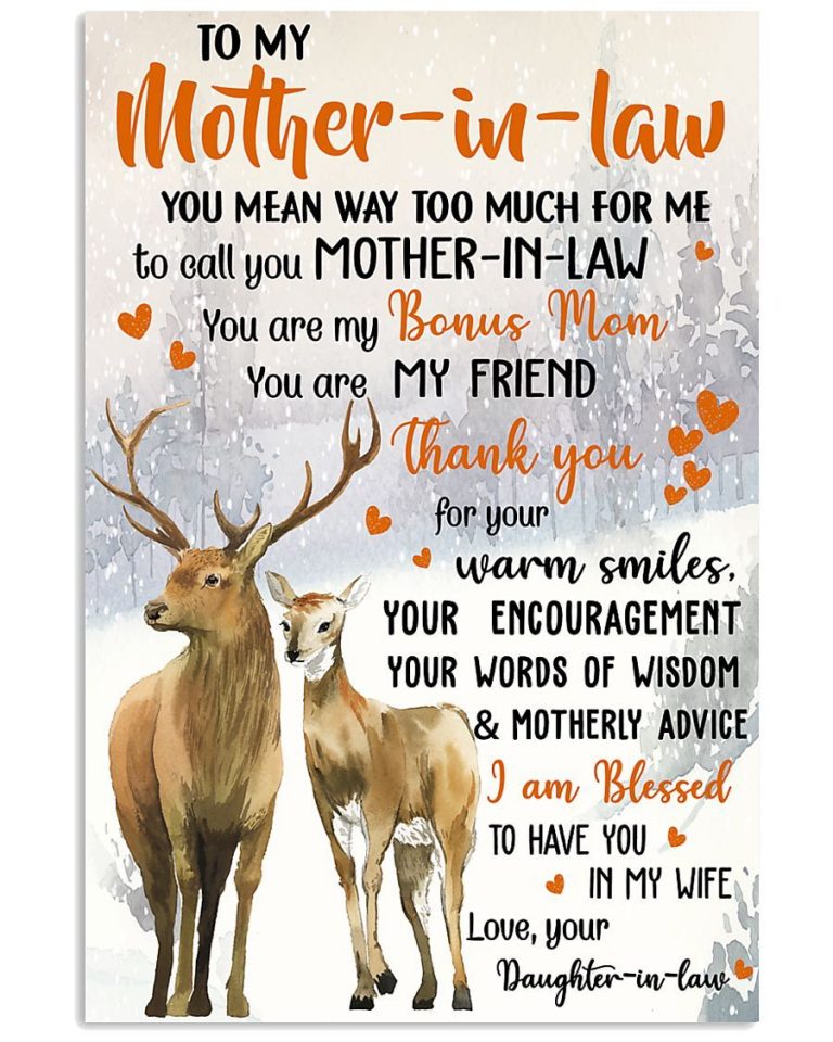 Deer To My Mother-in-law Canvas