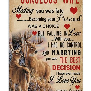 Deer Wife Wall Art Canvas