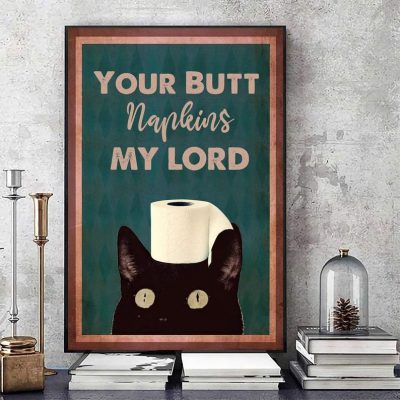 Funny Black Cat Canvas