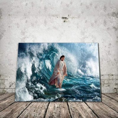 Jesus Commands The Winds And The Waves Canvas