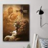 Jesus Lion And Lamb Canvas