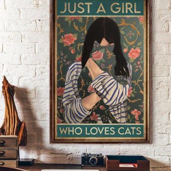 Just A Girl Who Loves Cats Canvas