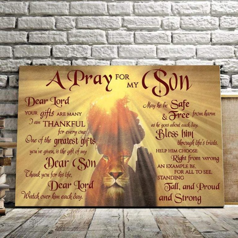 Lion Of Judah- A Pray For My Son Canvas