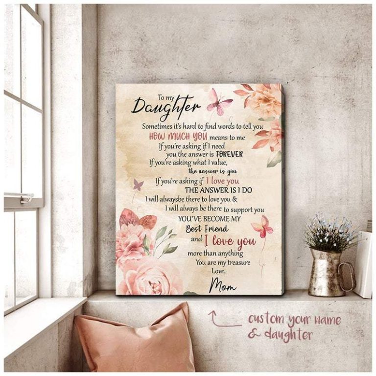 Personalized Daughter Canvas