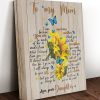 Sunflowers Mom Canvas