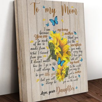 Sunflowers Mom Canvas