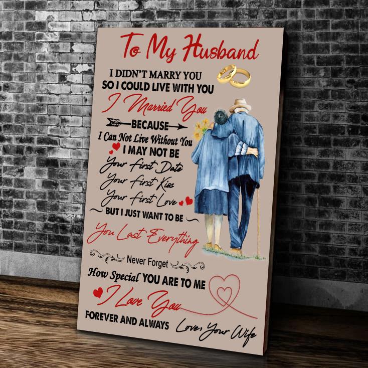 To My Husband Canvas