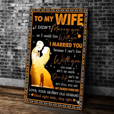 To My Wife Canvas