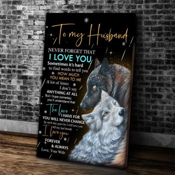 Wolf Husband Wall Art Canvas