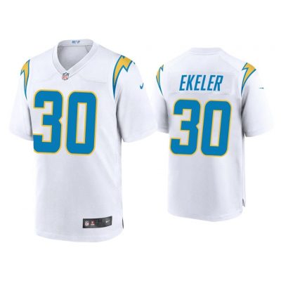 2020 Austin Ekeler Los Angeles Chargers White Game Jersey