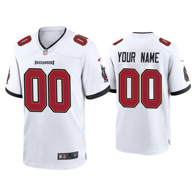 2020 Custom Tampa Bay Buccaneers White Game Jersey