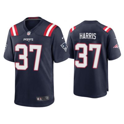 2020 Damien Harris New England Patriots Navy Game Jersey