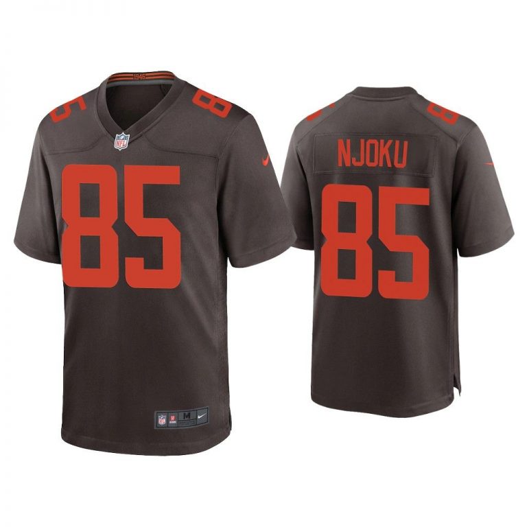 2020 David Njoku Cleveland Browns Brown Alternate Game Jersey