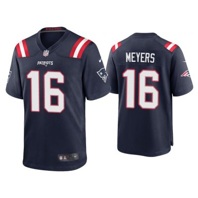 2020 Jakobi Meyers New England Patriots Navy Game Jersey