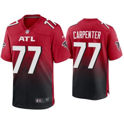 2020 James Carpenter Atlanta Falcons Red Game Jersey
