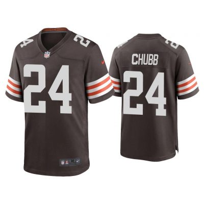 2020 Nick Chubb Cleveland Browns Brown Game Jersey