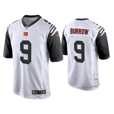 2021 Joe Burrow Cincinnati Bengals White Alternate Game Jersey