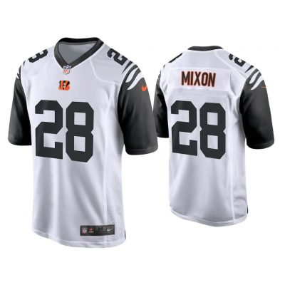 2021 Joe Mixon Cincinnati Bengals White Alternate Game Jersey