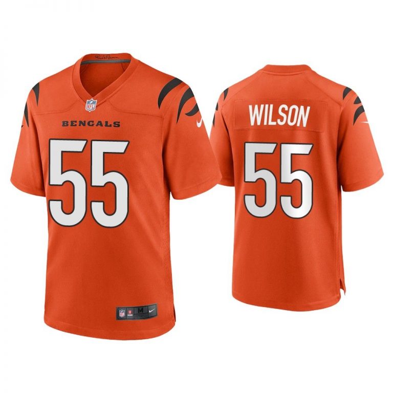 2021 Logan Wilson Cincinnati Bengals Orange Game Jersey