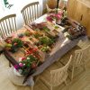 3D Tablecloth Rectangular Exquisite Assorted Prints Home Textile Table Decor Home Decor