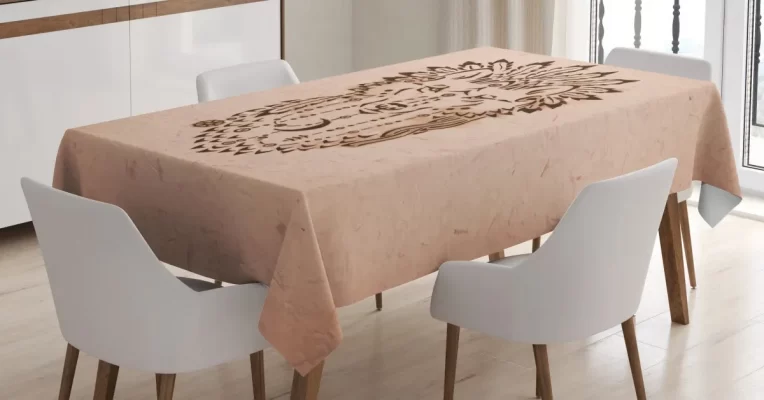 Animal In Bonnet 3D Printed Tablecloth Table Decor Home Decor