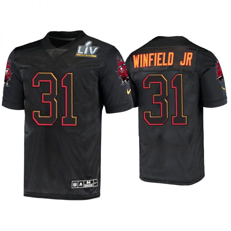 Antoine Winfield Jr. Tampa Bay Buccaneers Black Super Bowl LV Jersey