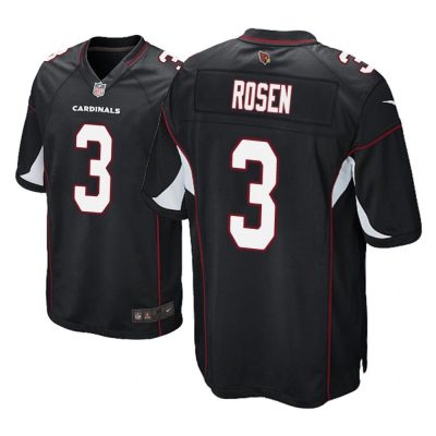 Arizona Cardinals #3 Black Men Josh Rosen Game Jersey