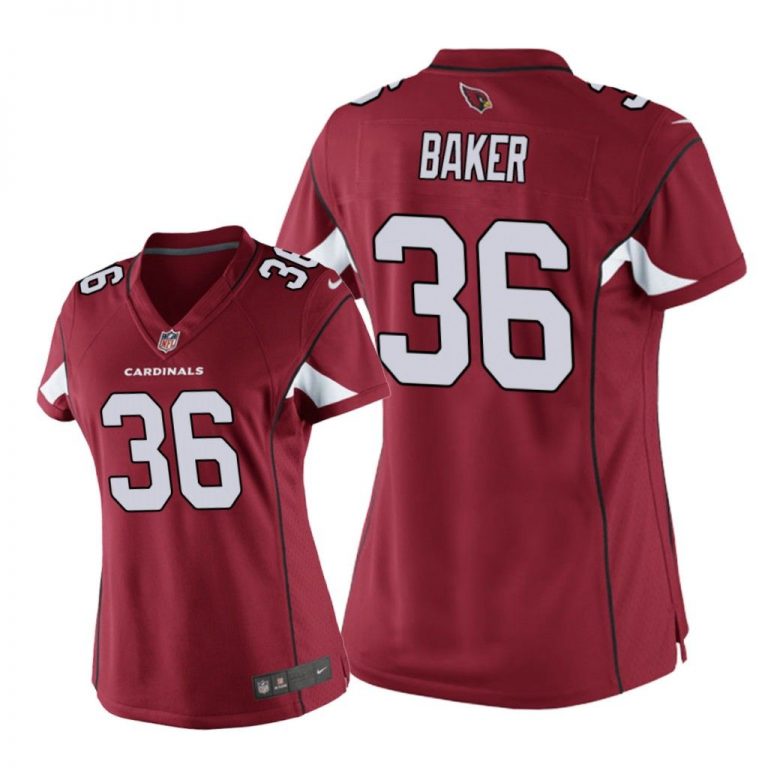 Arizona Cardinals #36 Cardinal Budda Baker Game Jersey - Women