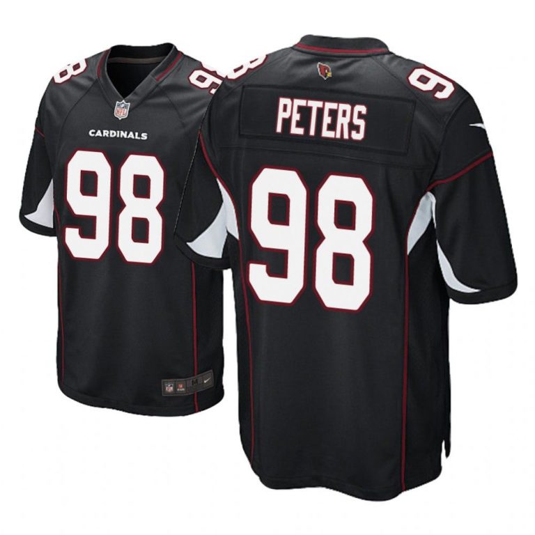 Arizona Cardinals #98 Black Men Corey Peters Game Jersey