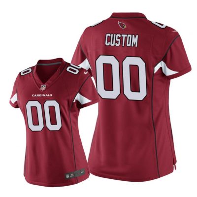 Arizona Cardinals # Cardinal Custom Game Jersey - Women