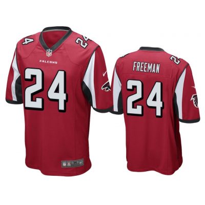 Atlanta Falcons #24 Red Men Devonta Freeman Game Jersey