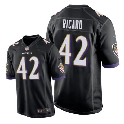 Baltimore Ravens #42 Black Men Patrick Ricard Game Jersey