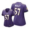 Baltimore Ravens #57 Purple C. J. Mosley Game Jersey - Women