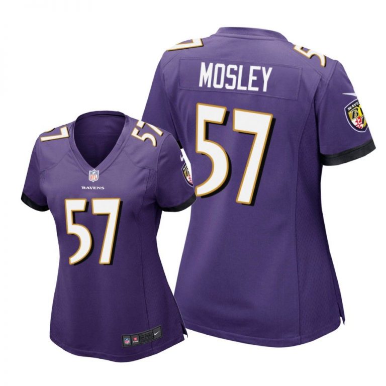 Baltimore Ravens #57 Purple C. J. Mosley Game Jersey - Women