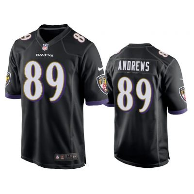 Baltimore Ravens #89 Black Men Mark Andrews Game Jersey