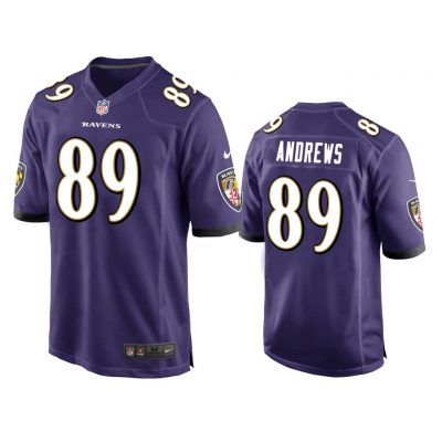 Baltimore Ravens #89 Purple Men Mark Andrews Game Jersey