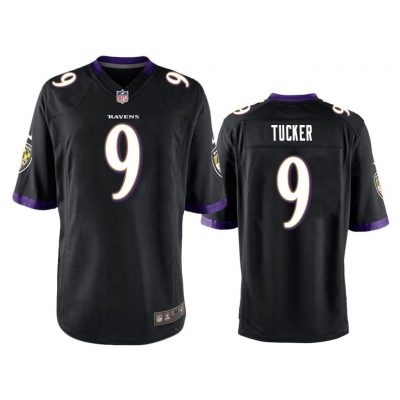 Baltimore Ravens #9 Black Men Justin Tucker Game Jersey