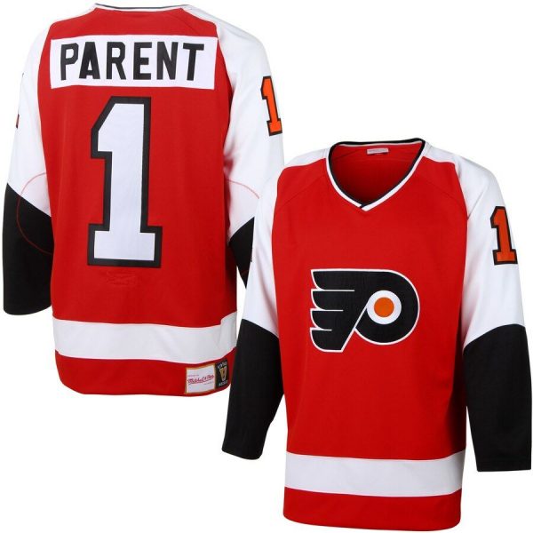 Bernie Parent Philadelphia FlyersVintage Player Jersey - Red