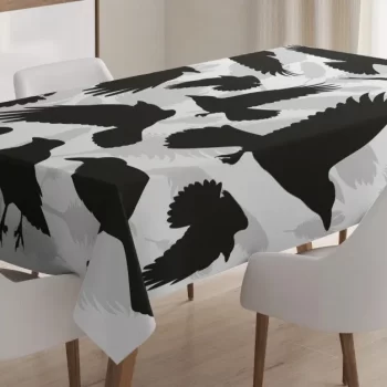 Birds And Feathers 3D Printed Tablecloth Table Decor Home Decor