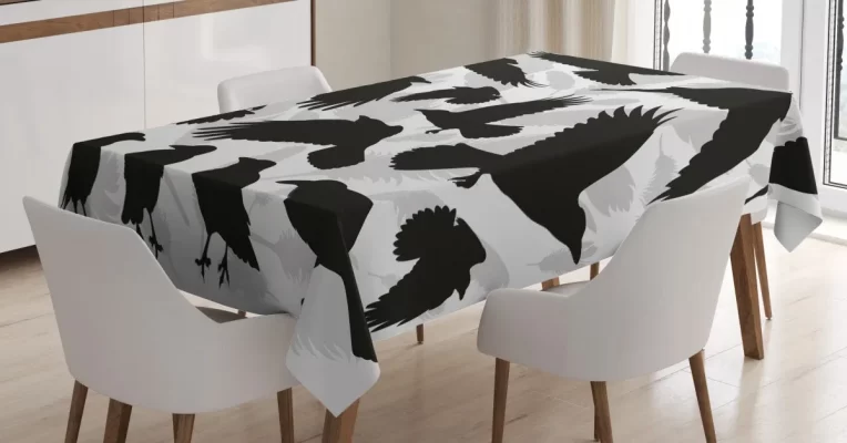 Birds And Feathers 3D Printed Tablecloth Table Decor Home Decor