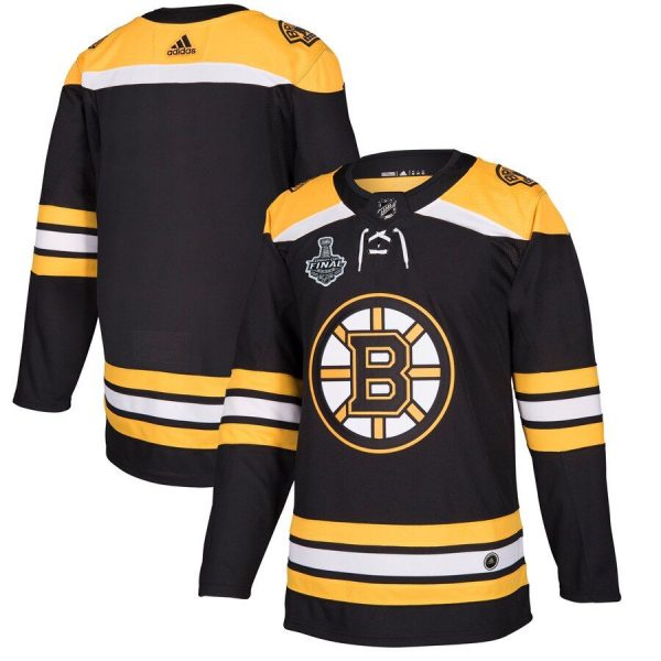 Boston Bruins 2019 Stanley Cup Final Bound Home Patch Jersey Black