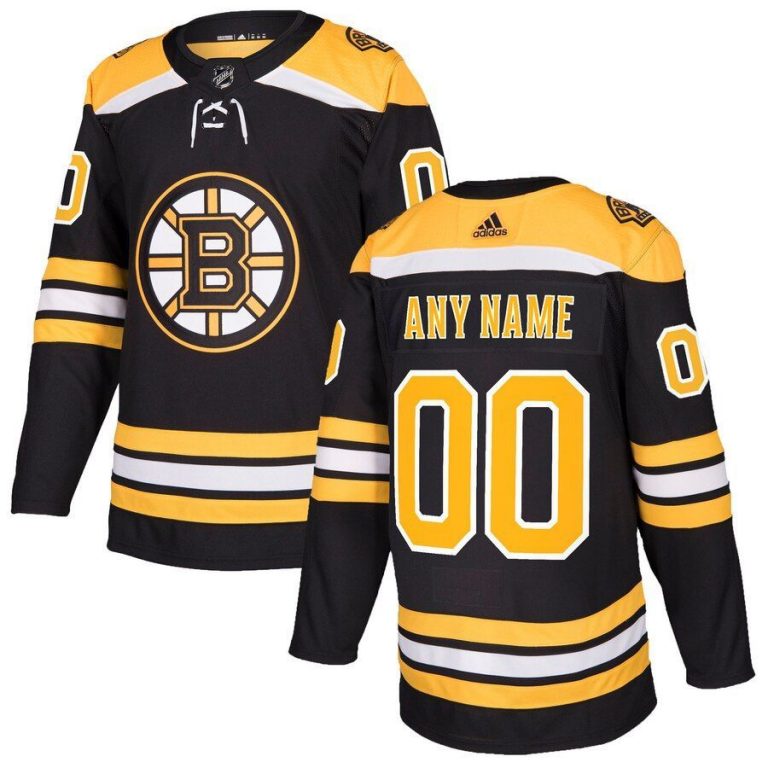 Boston Bruins Custom Jersey Black