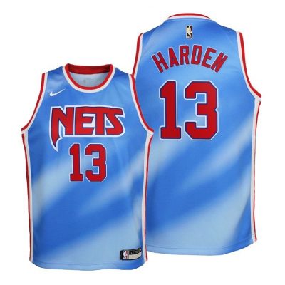 Brooklyn Nets James Harden youth 2020-21 Classic Edition Blue Jersey