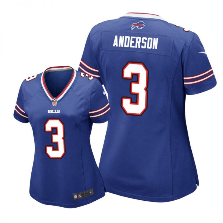 Buffalo Bills #3 Royal Derek Anderson Game Jersey - Women