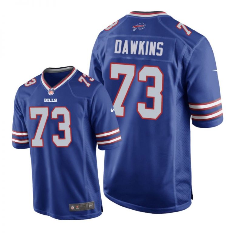 Buffalo Bills #73 Royal Men Dion Dawkins Game Jersey