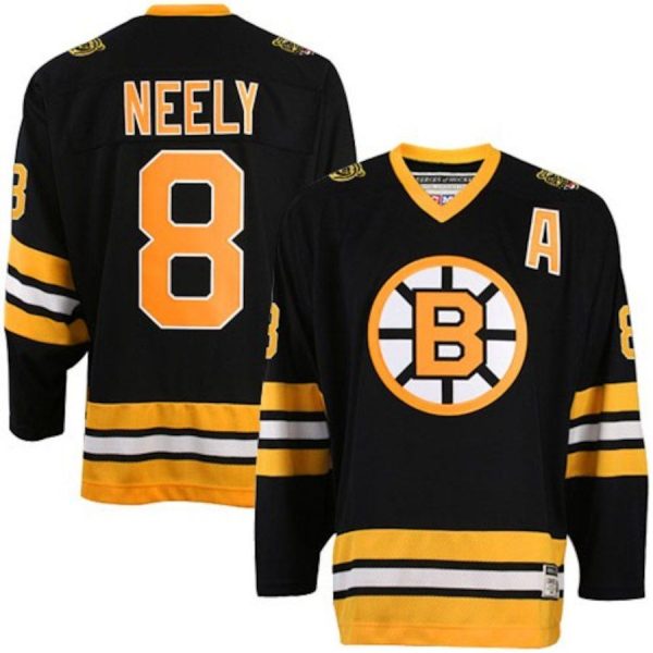 CCM Boston Bruins #8 Cam Neely Black Heroes of Hockey Jersey