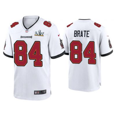Cameron Brate Tampa Bay Buccaneers Super Bowl LV White Game Jersey