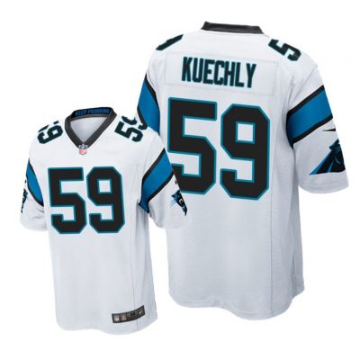 Carolina Panthers #59 White Men Luke Kuechly Game Jersey